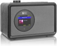 Ocean Digital WR-390 Wi-Fi Internet FM Radio Portable with Rechargeable Battery, 4 Preset Buttons, Bluetooth Receiver, Alarm Clock, Sleep Timer, Stress Relief Relaxation Sleep Aid, 2.4" Color Display