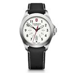 Victorinox Heritage Watch with White Dial and Brown Leather Strap