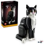 LEGO Ideas Tuxedo Cat, Gift Idea for Animal-Lovers 21349 (1710 Pieces)