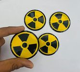 Kardeck 4pcs Danger Sign Emblem Car Wheel Center Hub Cap Caps Badge Sticker Decal 56mm 2INCH