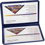 StoreSMART - Folding Business Card Holders - 2 Pack - Polypropylene Plastic (RPP2915-NB-2) Navy Blue