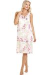 Camille Womens Classic Sleeveless Floral Print Chemises 20 Pink Floral