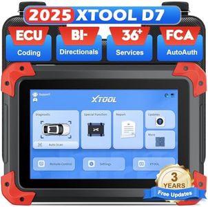 XTOOL D7 OBD2 Scanner, 2025 New V2.0 Bidirectional Scan Tool with ECU Coding, 36+ Resets, FCA AutoAuth, 3-Year Update, CAN FD, DoIP, Crankshaft Relearn, ABS Bleed, Full System Car Diagnostic Scanner