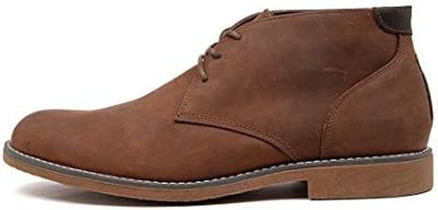 Hush Puppies Mens Terminal Lace-Up Desert Boot, Mahogany Rub, 11 US