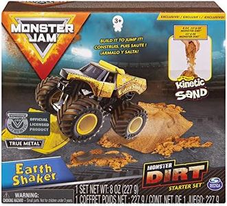 Monster Jam, Earth Shaker Monster Dirt Starter Set, Featuring 8oz of Monster Dirt & Official 1: 64 Scale Die-Cast Truck