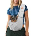 Tomkas Dog Sling Carrier for Small Dogs pet Slings with Extra Pocket Storage Sling with Storage Pocket