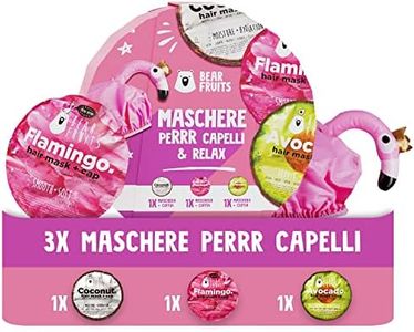 Bear Fruits Maschera per Capelli Set: 1 x Maschera Fenicottero Aloe Vera e Olio d’Argan (20 ml), 1 x Maschera Cocco Nutre e Idrata (20 ml), 1 x Maschera Avocado Ripara e Nutre (20 ml)
