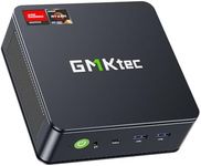 GMKtec Mini PC Ryzen 6600H, M6 Gaming Desktop Computer Preinstalled Windows 11 Pro Dual NIC LAN 2.5G, AMD R5 6600H (6C/12T up to 4.50Ghz), 32G DDR5 RAM + 1TB PCle SSD, WiFi 6E, USB 4.0, BT 5.2, HDMI