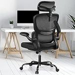 Razzor Ergonomic Office Chair, High Back Mesh Desk Chair with Lumbar Support and Adjustable Headrest, Computer Gaming Chair, Executive Swivel Chair for Home Office