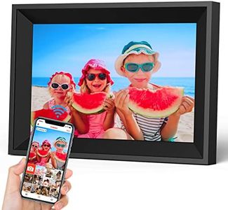 FRAMEO Digital Picture Frame 10.1 Euker WiFi Digital Photo Frames IPS Touch Screen, 16GB Storage, Share Photos/Videos Instantly and Remotely via Free Frameo, Great Gifts for Friends and Family