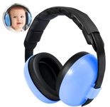 YingErTool Baby Ear Defenders for Toddler Infant Newborn up to 36 Months, Noise Cancelling Headphones Ear Protection Adjustable Earmuff for Firework, Concert, Cinema (Blue)