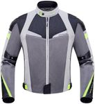 Zyxformis Summer Motorcycle Jacket, Breathable Mesh Motorcycle Riding Jacket For Men With CE Armored