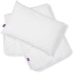 Snüz Cot Duvet & Pillow Bundle 4.0 Tog – 100 x 120cm – Made with Breathable Hollowfibre – 12+ Months