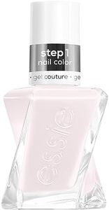 essie gel couture, 2-step longwear nail polish, 8-free vegan formula, pre-show jitters, white, 13.5ml