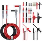 AMTOVL Multi Test Leads Kit, 24-in-1 Electrical Multimeter Test Lead with Alligator Clips, Test Probe, Spring Grabber,Banana Plug - Volt Meter Leads for Voltage Circuit Tester