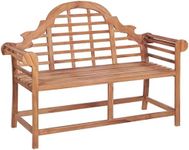 vidaXL Solid Teak Wood Garden Bench