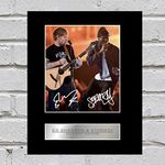 Ed Sheeran and Stormzy Signed Mounted Photo Display 2017 Brit Awards