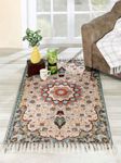 FABRIGAANZA Handmade Printed Dhurrie 5 x 7 Feet Persian Carpet Rug Runner and Carpets for Living Room/Drawing Room/Bedroom/Home (5x7 ft, Design 8)