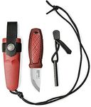 Mora Unisex Outdoor Eldris Knife Kit available in Yellow/Red, steel, plastic