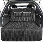 Oasser SUV Cargo Liner for Dogs Waterproof Pet Trunk Cover with Bumper Flap Protector and 2 Large Storage Pockets Cargo Cover Mat with Non-Slip Bottom, Universal Fit 185x103cm XL