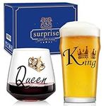 TrophyToast wine glasses&beer glass set