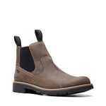 Clarks Collection Men's Morris Easy Chelsea Boot, Stone Waxy, 10 Medium US