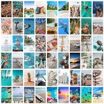 Craft Qila Beach Vol 1 Pack of 54 Aesthetic Wall Collage Kit, Girl Room Decor, Dorm Decor, Photo Collage Kit, Wall Collage