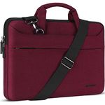 DOMISO 17 inch Laptop Sleeve Shoulder Bag Water-Resistant Messenger Bag Business Briefcase for 17.3" Notebooks/17.3"Dell/MSI GS73VR Stealth Pro/IdeaPad/HP Envy/LG Gram/ASUS ROG,Fuchsia