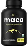 Organic Maca Root Capsules | 180 Vegan Capsules | 700mg Per Capsule | Maca for Men & Women | Red, Yellow & Black Maca Blend with Black Pepper Extract | Maca Supplement for Improved Energy & Mood