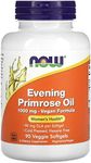 NOW Supplements, Evening Primrose Oil 1000 mg, Cold Pressed, Hexane Free, Vegan Formula, 90 Veg Softgels