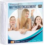 Utopia Bedding Zippered Mattress Encasement Queen - 100% Waterproof and Bed Bug Proof Mattress Protector - Absorbent, Six-Sided Mattress Cover