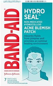 Band-Aid Hydro Seal Acne Blemish Patch - Hydrocolloid Pimple Patches, Face Pimple Spot Care - 7 Count, beige