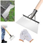 Multifunctional Cleaning Shovel,Multi-Functional Outdoor Garden Cleaning Shovel,Stainless Steel Cleaning Shovel Flat Shovel,Garden Scraper for Weeds and Moss,Farm Weeding Remover Tool (20cm)