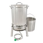 Bayou Classic KDS-160 Stainless 62qt Boiler/Steamer