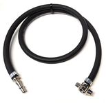 1 MTR HGV Air-Tank/Test Point Air Inflator Hose to Male or Female Connector (Male Connector)