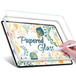 JETech Papered Glass Screen Protector for iPad Air 5/4 10.9-Inch and iPad Pro 11-Inch (2022/2021/2020/2018 Model) with Easy Installation Frame, Tempered Glass with Paper-Matte Finish, 1-Pack