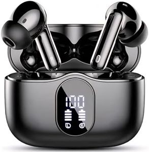 Ear Buds Wireless Earbuds - Bluetooth 5.3 Headphones (48H Playback) Built in Mic with LED Display Charging Case, IP7 Waterproof Earphone for iPhone Andriod Phones Laptop Sports Workout