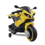 Shakya World RR Battery Operated Kids Bike, Ride-on Bike for 1 to 4 Years with Foot Accelerator, Yellow & Black