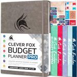 Clever Fox Budget Planner Pro - Financial Organizer + Cash Envelope Budget System. Monthly Finance Journal, Expense Tracker & Personal Account Book. Undated - Start Anytime. (7''x10'') – Gray