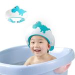 Holic Baby Shower Cap Bath Visor hat for Eye and Ear wash Protection Adjustable Silicone Bathing Crown Waterproof Shampoo hat for Washing Hair Shower Bathing Protection Bath Cap