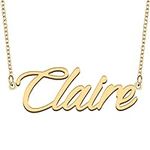 GR35Z9 Claire Name Necklace Gift fo