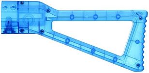 WORKER AK Style Shoulder Stock for nerf N-Strike Elite and Nerf Modulus Series Toy (Transparent Blue)