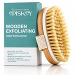 Episkey Dry Skin Body Brush Improves Skin's Health and Beauty With Natural Bristle | Remove Dead Skin and Toxins, Cellulite Treatment, Exfoliates, Stimulates Blood Circulation (WOODN_BATH)