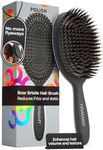 FRAMAR Soft Boar Bristle Hair Brush