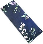 Yoga Mat Thick| Eco Non-Slip Non-Toxic | Best Fitness/Exercise Mat | Ideal Mat for Hot Yoga, Pilates, Women, Men | with Carry Strap | 2-in-1 Extra Long Yoga Mat and Towel Set | Hand-Painted Design