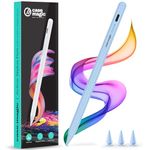 Case-Magic iPad Pencil Active Stylus Pen with Palm Rejection,Tilt Sensor, High Precision Tip| for iPad 2018-2025 iPad(6/7/8/9/10) Air(3/4/5/M2) Pro 11"(1/2/3/4) Pro 12.9"(3/4/5/6/M4) Mini (6/5)(Blue)