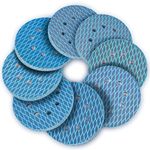 STEBRUAM 125mm Sanding Discs Pads, 64Pcs Diamond Shape Sand Paper 5 Inch Zirconia Hook and Loop Sanding Pads 60/80/120/150/180/240/320/400 Grits Sand Paper for Random Disc Sanders & Orbital Sander