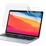 LENTION 2 Packs Screen Protector Compatible 2018-2020 MacBook Air 13 inches/13.3 inches with Thunderbolt 3 Ports A2337 (M1 Chip) /A2179/ A1931/ A1932 HD Clear Protective Screen Film