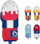 Gracfulcub Baseball Sliding Mitt, Baseball Glove Softball Guard, Ergonomic Design Protecting Fingers for Basic Base Running (Ice BlueRuby, Right Hand Wear)