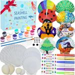 Lanwexy Sea Shell Painting Kit for Kids DIY Painting Present for Girls Boys Halloween Arts & Crafts Kit for Age 4 5 6 7 8 9 10 11 12 13 Year Old Birthday Day